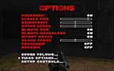 main Options Menu